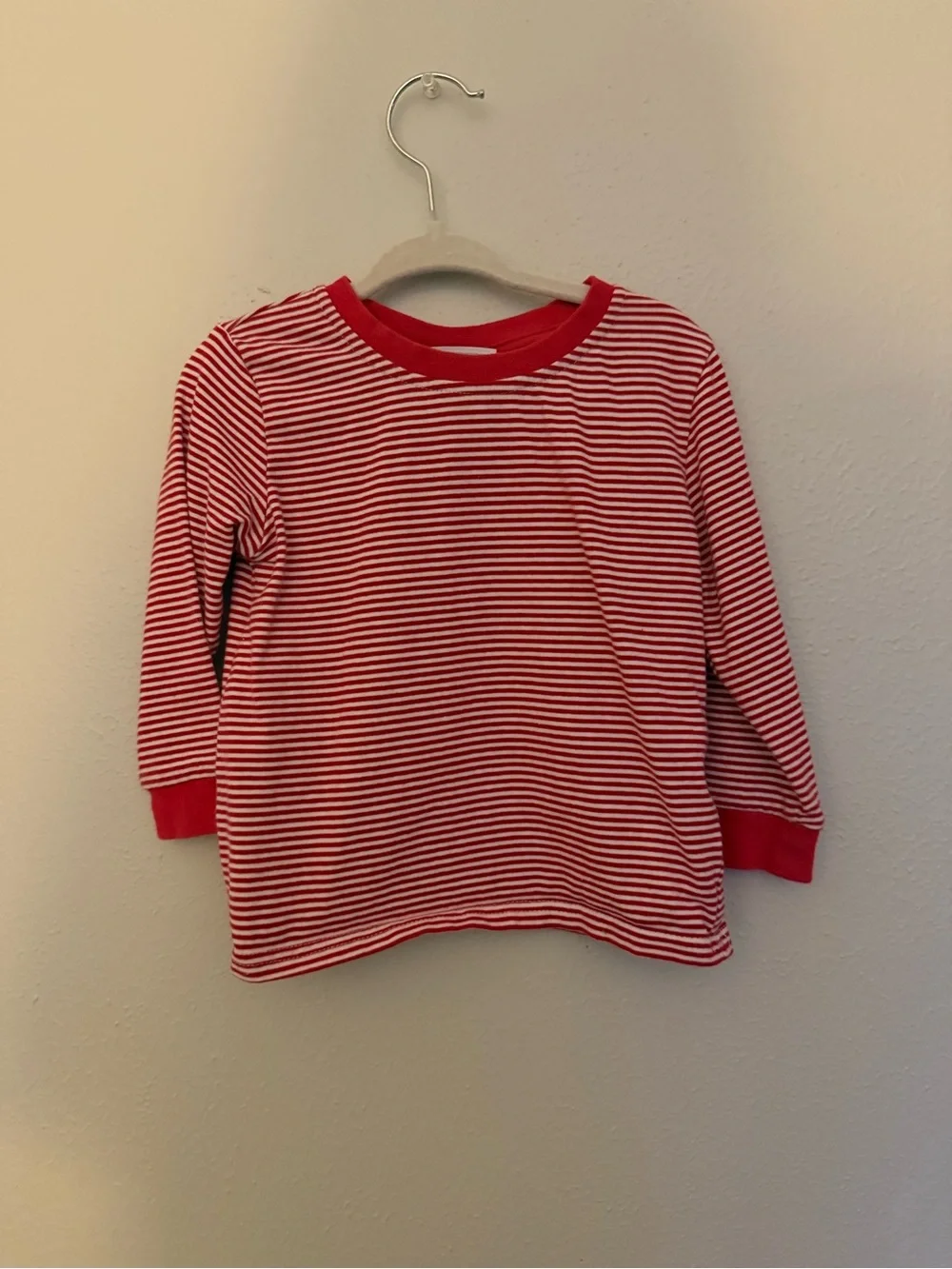 Trotter Street Kids Red & White Striped Long-Sleeve Tee